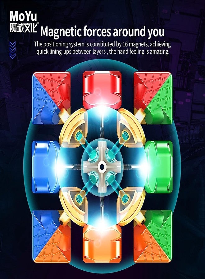 HAWKISTER Kid Moyu Super Rs3M 2022 3X3 Maglev Speed Cube, Moyu Rs3 M Maglev Professional 3X3 Stickerless Speed Cube, Upgraded Ver. Of The Moyu Rs3M 2021 & 2020 (Super Rs 3M Series Maglev Pro Version) - Image 2
